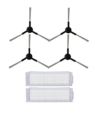 Xiaomi Mop Pro Robot Süpürge Uyumlu 6'lı Yedek Parça Seti