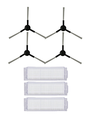Xiaomi Mop Pro Robot Süpürge Uyumlu 7'li Yedek Parça Seti