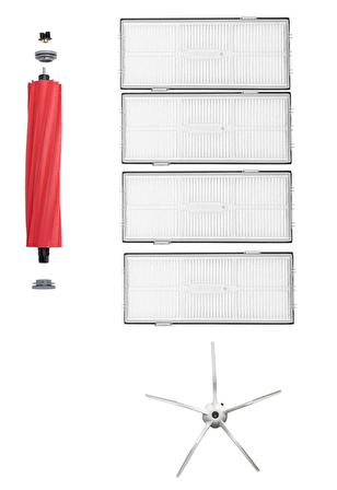 Roborock S7 Robot Süpürge Uyumlu 6'lı Yedek Parça Seti