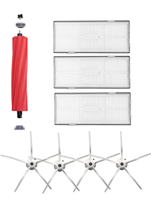 Roborock S7 Robot Süpürge Uyumlu 8'li Yedek Parça Seti