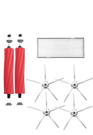 Roborock S7  Max V Robot Süpürge Uyumlu 7'li Yedek Parça Seti