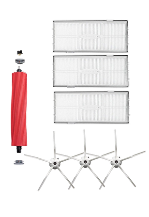 Roborock S7 Max V Robot Süpürge Uyumlu 7'li Yedek Parça Seti