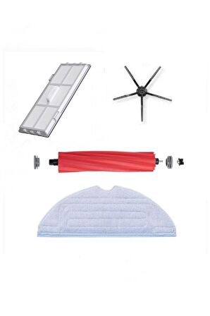 Roborock Q7 Max Robot Süpürge Uyumlu 4'lü Yedek Parça Seti