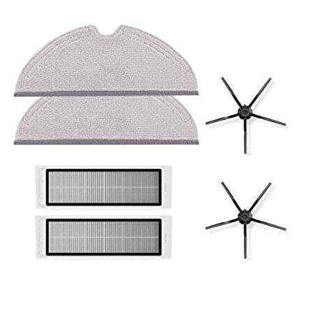 Roborock S5 MAX Robot Süpürge Uyumlu 6'lı Yedek Parça Seti