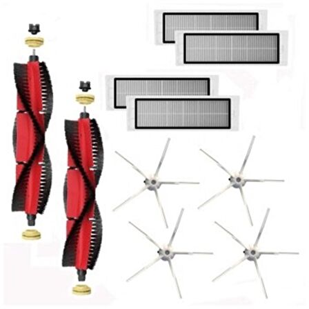 Roborock S6 Pure Robot Süpürge Uyumlu 10'lu Yedek Parça Seti