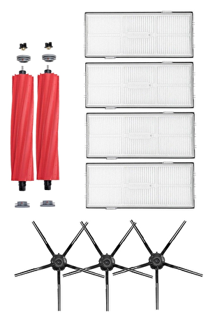 Roborock Q7 Max + Robot Süpürge Uyumlu 9'lu Yedek Parça Seti