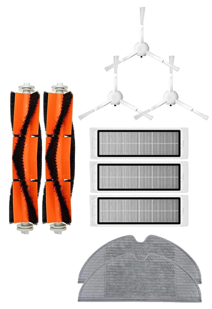 Xiaomi Vacuum Mop 2C Robot Süpürge Uyumlu 10'lu Yedek Parça Seti