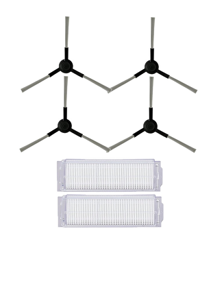 Xiaomi Mop P Robot Süpürge Uyumlu 6'lı Yedek Parça Seti