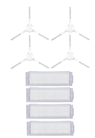 Xiaomi Mop P Robot Süpürge Uyumlu 8'li Yedek Parça Seti