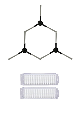 Xiaomi Mop P Robot Süpürge Uyumlu 5'li Yedek Parça Seti