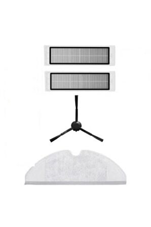 Xiaomi Vacuum Mop Pro 2+ (STYTJ02ZHM) Robot Süpürge Uyumlu 4'lü Yedek Parça Seti