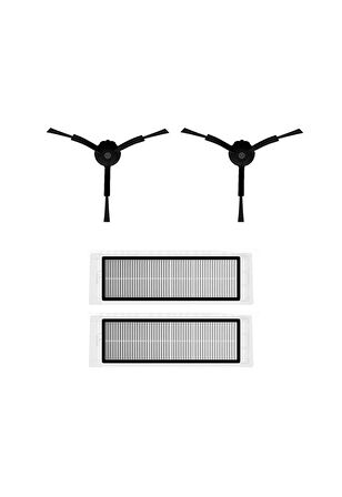 Dreame Bot D9 Max Robot Süpürge Uyumlu 4'lü Yedek Parça Seti
