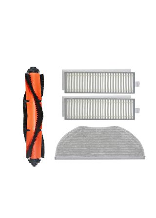 Xiaomi Vacuum Mop 2in1 Essential (MJSTG1) Robot Süpürge Uyumlu 4'lü Yedek Parça Seti