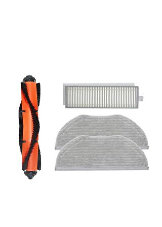 Xiaomi Vacuum Mop 2in1 Essential (MJSTG1) Robot Süpürge Uyumlu 4'lü Yedek Parça Seti