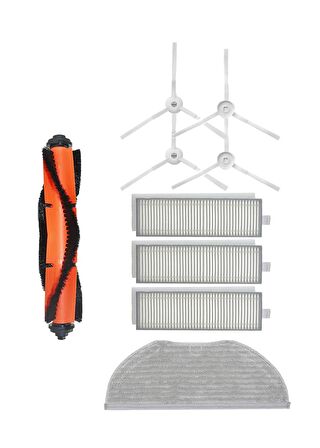 Xiaomi Vacuum Mop 2in1 Essential (MJSTG1) Robot Süpürge Uyumlu 9'lu Yedek Parça Seti