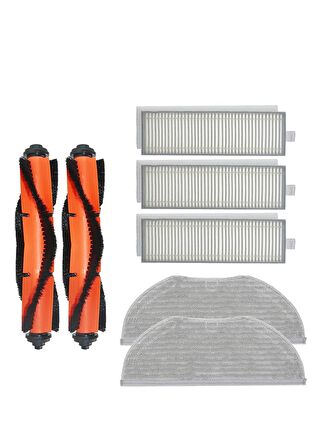 Xiaomi Vacuum Mop 2in1 Essential (MJSTG1) Robot Süpürge Uyumlu 7'li Yedek Parça Seti