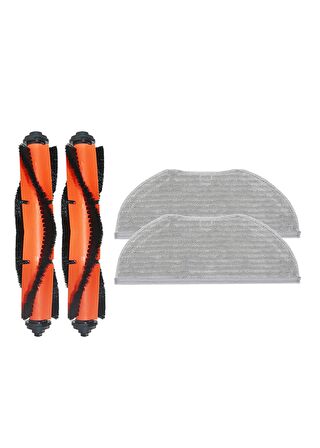 Xiaomi Vacuum Mop 2in1 Essential (MJSTG1) Robot Süpürge Uyumlu 4'lü Yedek Parça Seti
