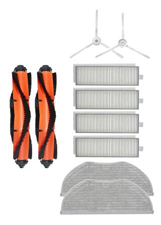Xiaomi Vacuum Mop 2in1 Essential (MJSTG1) Robot Süpürge Uyumlu 10'lu Yedek Parça Set