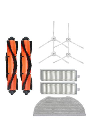 Xiaomi Vacuum Mop 2in1 Essential (MJSTG1) Robot Süpürge Uyumlu 9'lu Yedek Parça Seti