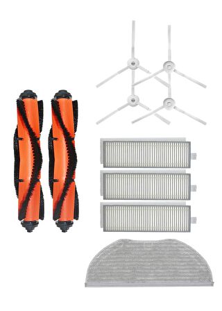 Xiaomi Vacuum Mop 2in1 Essential (MJSTG1) Robot Süpürge Uyumlu 10'lu Yedek Parça Seti