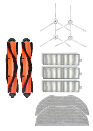 Xiaomi Vacuum Mop 2in1 Essential (MJSTG1) Robot Süpürge Uyumlu 11'li Yedek Parça Seti