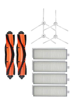Xiaomi Vacuum Mop 2in1 Essential (MJSTG1) Robot Süpürge Uyumlu 10'lu Yedek Parça Seti
