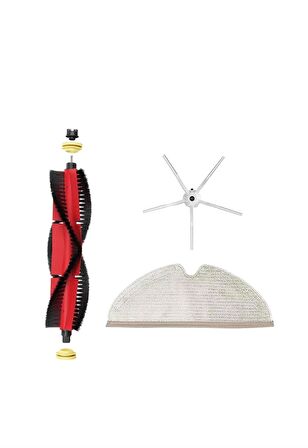 Roborock S5 Max Robot Süpürge Uyumlu 3'lü Yedek Parça Seti