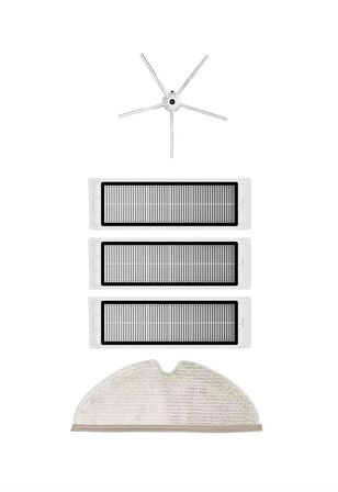 Roborock S5 Max Robot Süpürge Uyumlu 5'li Yedek Parça Seti