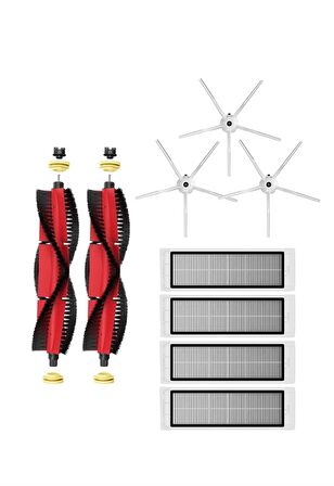 Roborock S5 Max Robot Süpürge Uyumlu 9'lu Yedek Parça Seti