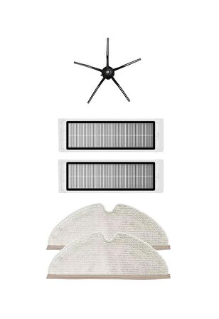 Roborock S5 Max Robot Süpürge Uyumlu 5'li Yedek Parça Seti