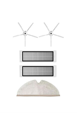 Roborock S5 Max Robot Süpürge Uyumlu 5'li Yedek Parça Seti