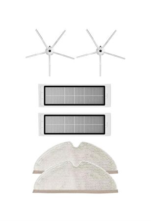 Roborock S5 Max Robot Süpürge Uyumlu 6'lı Yedek Parça Seti