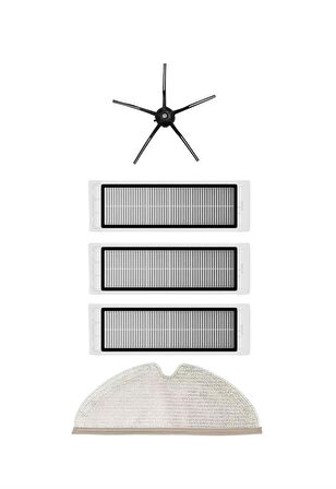 Roborock S5 Max Robot Süpürge Uyumlu 5'li Yedek Parça Seti