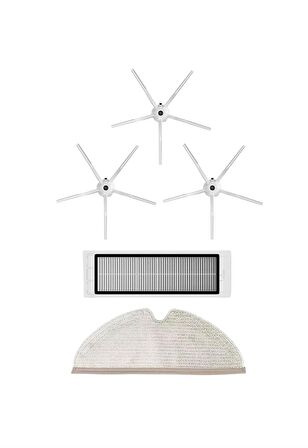 Roborock S5 Max Robot Süpürge Uyumlu 5'li Yedek Parça Seti