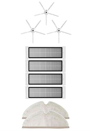 Roborock S5 Max Robot Süpürge Uyumlu 9'lu Yedek Parça Seti