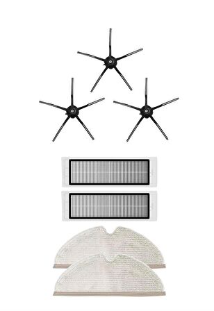 Roborock S5 Max Robot Süpürge Uyumlu 7'li Yedek Parça Seti