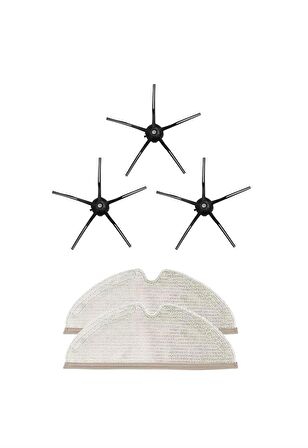 Roborock S5 Max Robot Süpürge Uyumlu 5'li Yedek Parça Seti