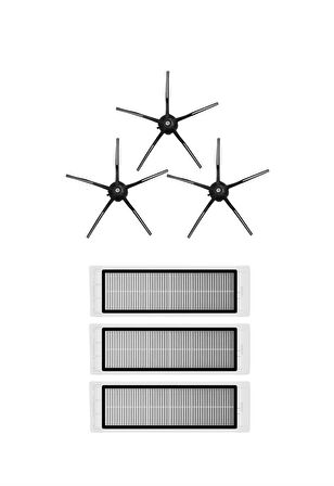 Roborock S5 Max Robot Süpürge Uyumlu 6'lı Yedek Parça Seti