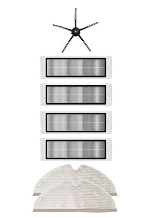 Roborock S5 Max Robot Süpürge Uyumlu 7'li Yedek Parça Seti