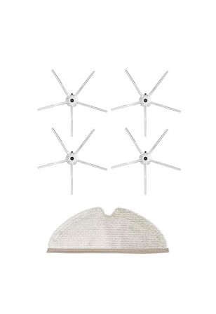 Roborock S5 Max Robot Süpürge Uyumlu 5'li Yedek Parça Seti