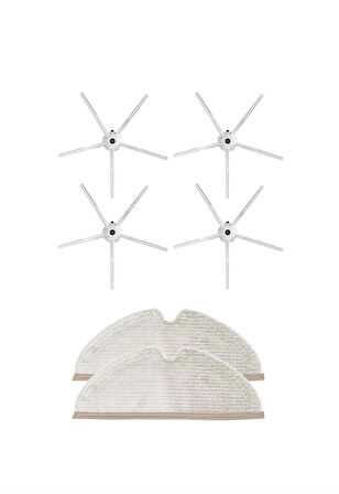 Roborock S5 Max Robot Süpürge Uyumlu 6'lı Yedek Parça Seti