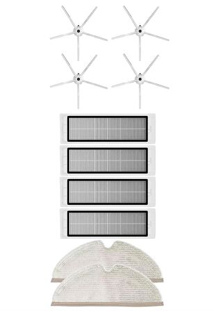 Roborock S5 Max Robot Süpürge Uyumlu 8'li Yedek Parça Seti