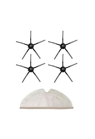 Roborock S5 Max Robot Süpürge Uyumlu 5'li Yedek Parça Seti