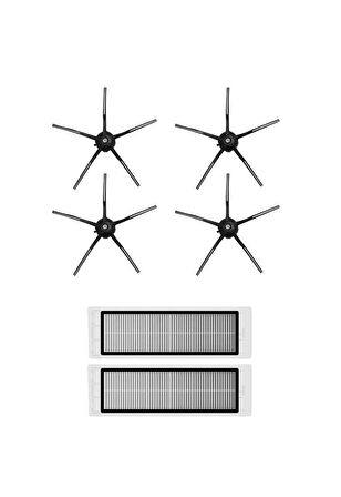 Roborock S5 Max Robot Süpürge Uyumlu 6'lı Yedek Parça Seti