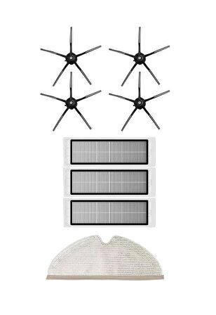 Roborock S5 Max Robot Süpürge Uyumlu 8'li Yedek Parça Seti