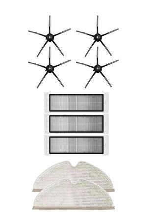 Roborock S5 Max Robot Süpürge Uyumlu 9'lu Yedek Parça Seti