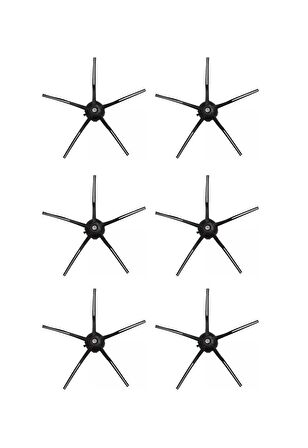 Roborock S6 Robot Süpürge Uyumlu 6'lı Yan Fırça - Yedek Parça Seti