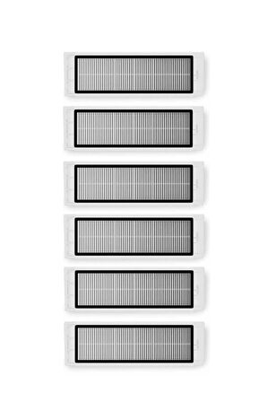 Roborock S6 Max V Robot Süpürge Uyumlu 6'lı Hepa Filtre - Yedek Parça Seti