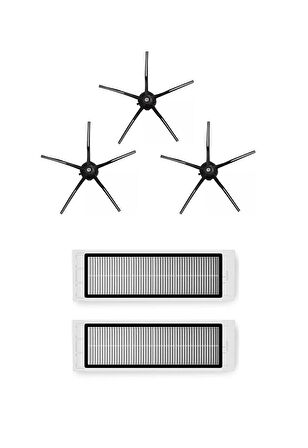Roborock S5 Max Robot Süpürge Uyumlu 5'li Yedek Parça Seti
