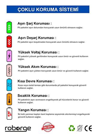 Roborock Q8 Max Robot Süpürge Uyumlu Batarya 5200 mAh - Muadil Ürün